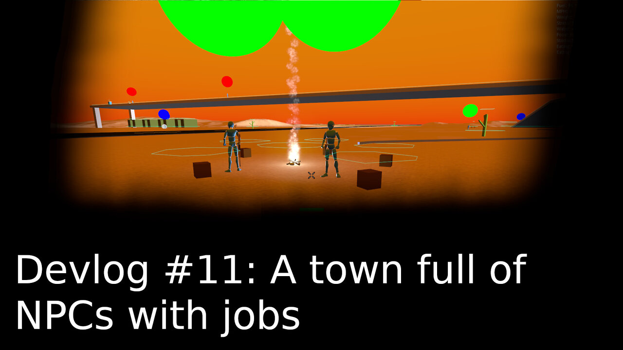 ImmersiveRPG Devlog #11 A town full of NPCs with jobs