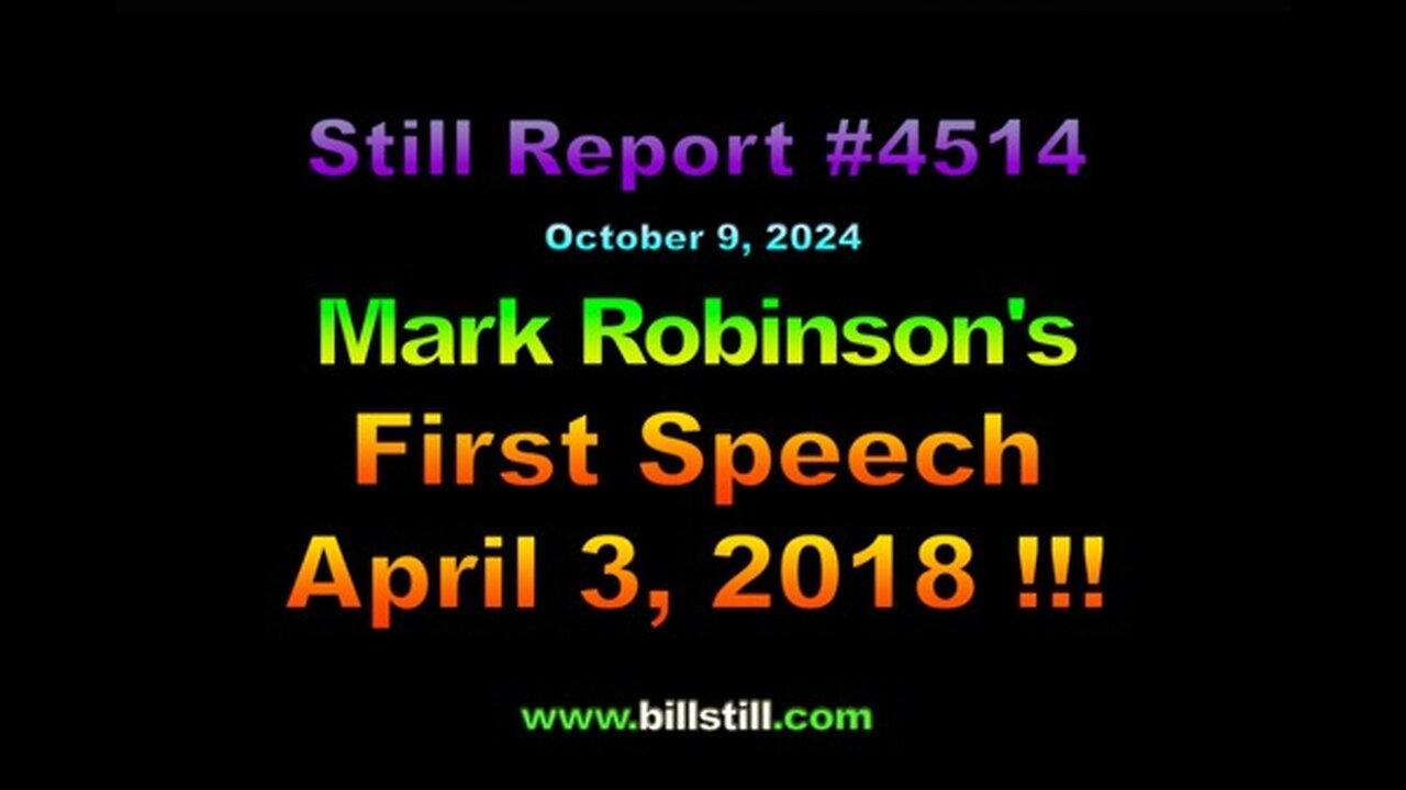 Mark Robinson's First Speech, April 4, 2024, 4514