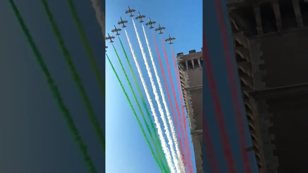 Italy's Republic Day Jets Flyover! #shorts