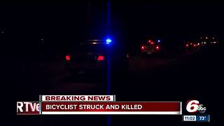 Bicyclist struck, killed by vehicle on Indy’s northwest side