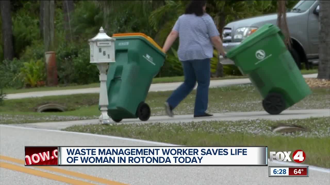 Waste Management worker saves elderly woman on Christmas Eve