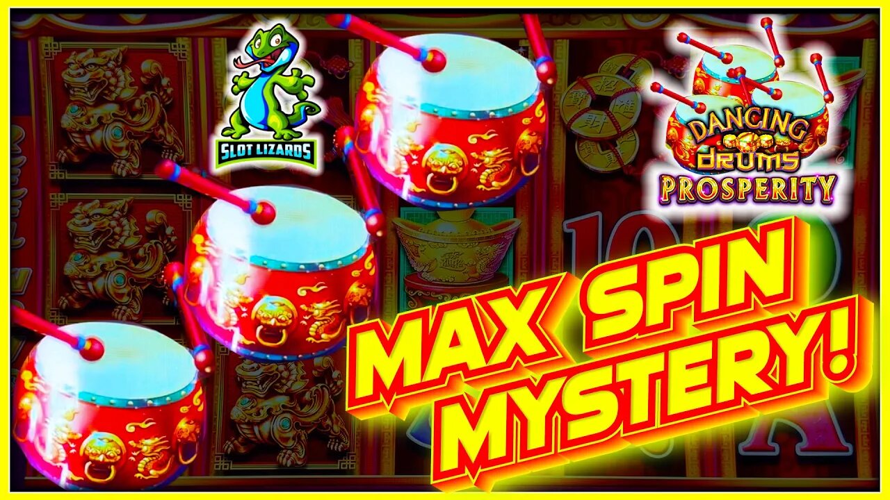 MAX SPIN MYSTERY BUMP IT UP! Dancing Drums Prosperity Slot BIG BONUS!