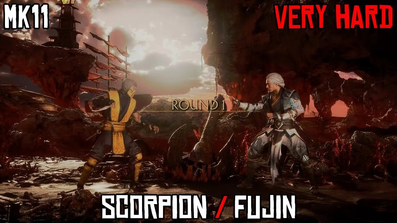 MK11 Custom Reborn Scorpion vs Fujin [Very Hard CPU] Classic Armor Xbox Series X