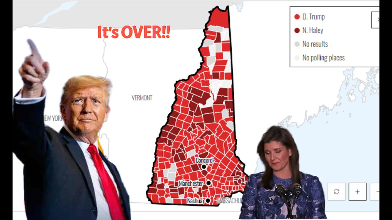 Trump Wins New Hampshire, Cruising To Nomination!