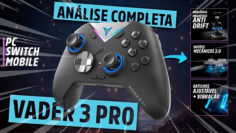 O CONTROLE DEFINITIVO DO ANO PARA PC/SWITCH/ANDROID! FLYDIGI VADER 3 PRO | Análise/Review Completa