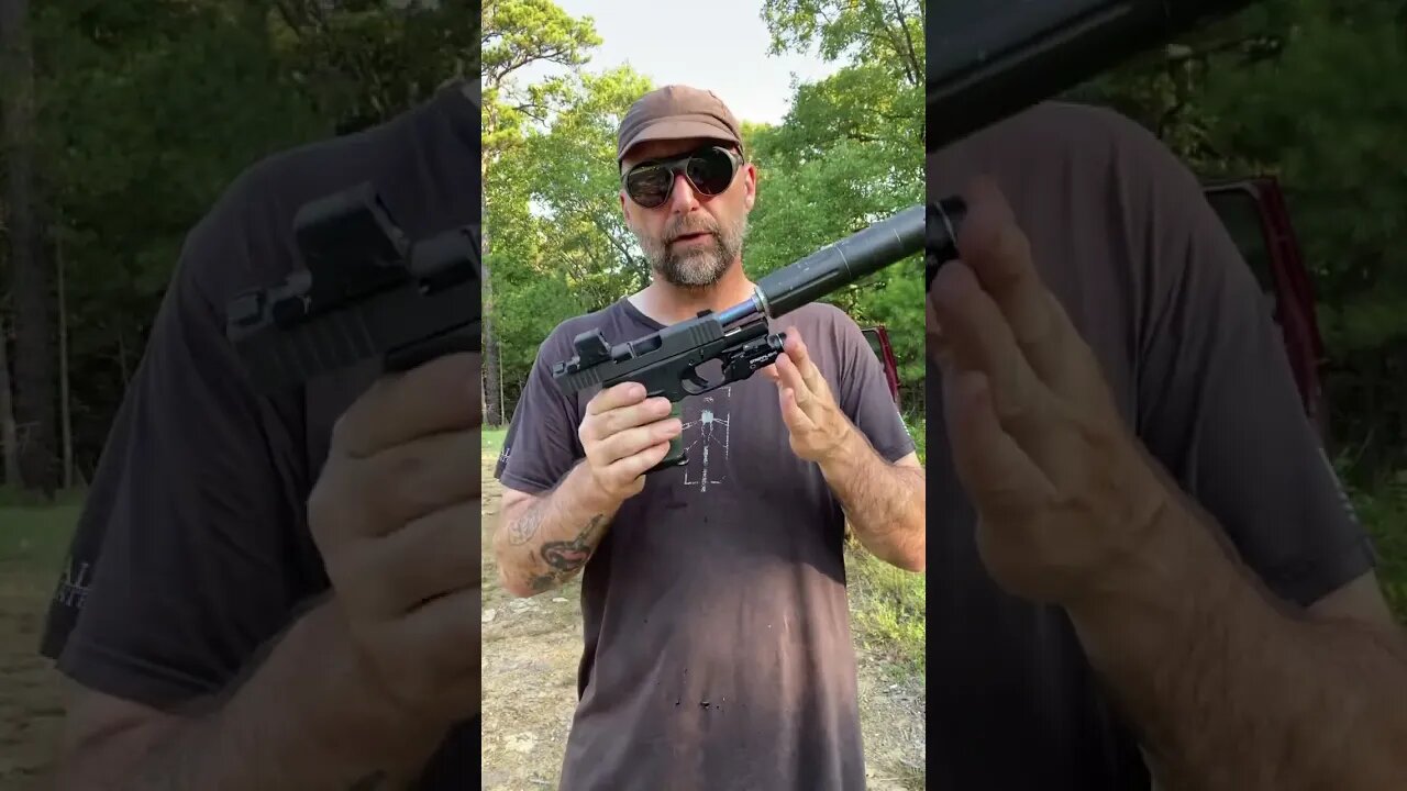 Aim Surplus Threaded Glock 43x Barrel Review #suppressed #shooting #glock #9mm @aimsurplus