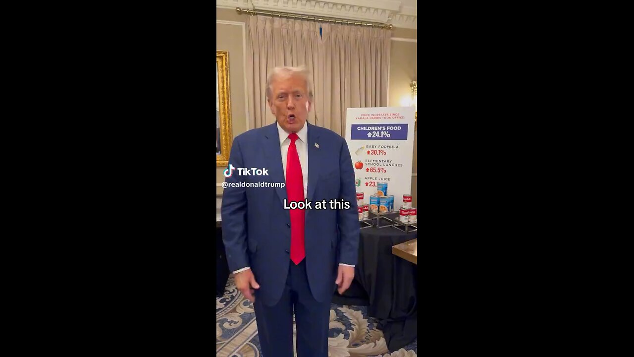 President Trump shows the substantial increase in prices across goods since his presidency ended