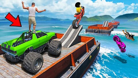 SHINCHAN AND FRANKLIN TRIED THE IMPOSSIBLE SEA LOOP PARKOUR CHALLENGE IN GTA 5
