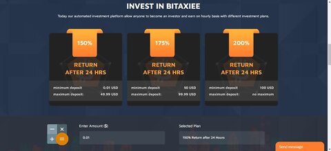 Invest 0.01 Dollars At BITAXIEE & Get 10 Dollars After 30 Days Instant Withdrawal At Payeer