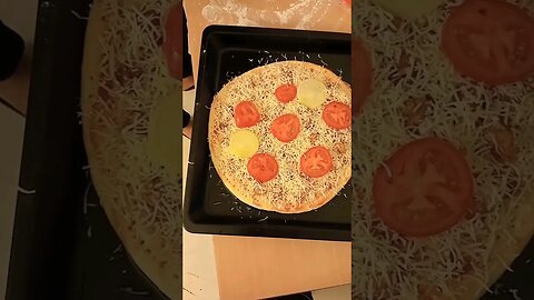 Homemade pizza making with Extra Cheese #shorts #pizza