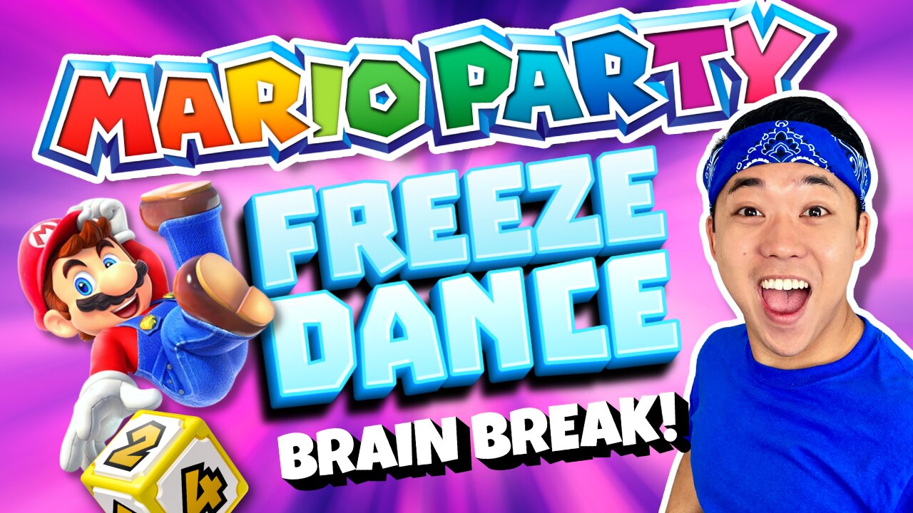 🍄🥶 MARIO PARTY Freeze Dance! | Brain Break | GoNoodle Inspired