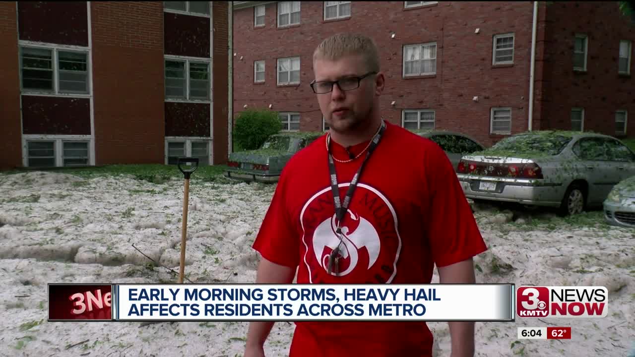 Early morning storms, heavy hail impact residents across metro