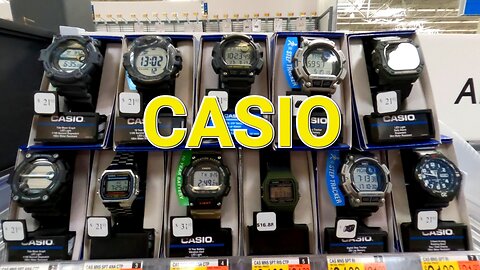 at Walmart looking for Casio watches