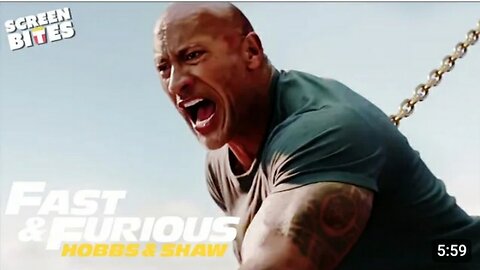 The Rock Going Head -To-Head With a Helicopter | Hobbs & Shaw (2019 (Rock movie 2019)