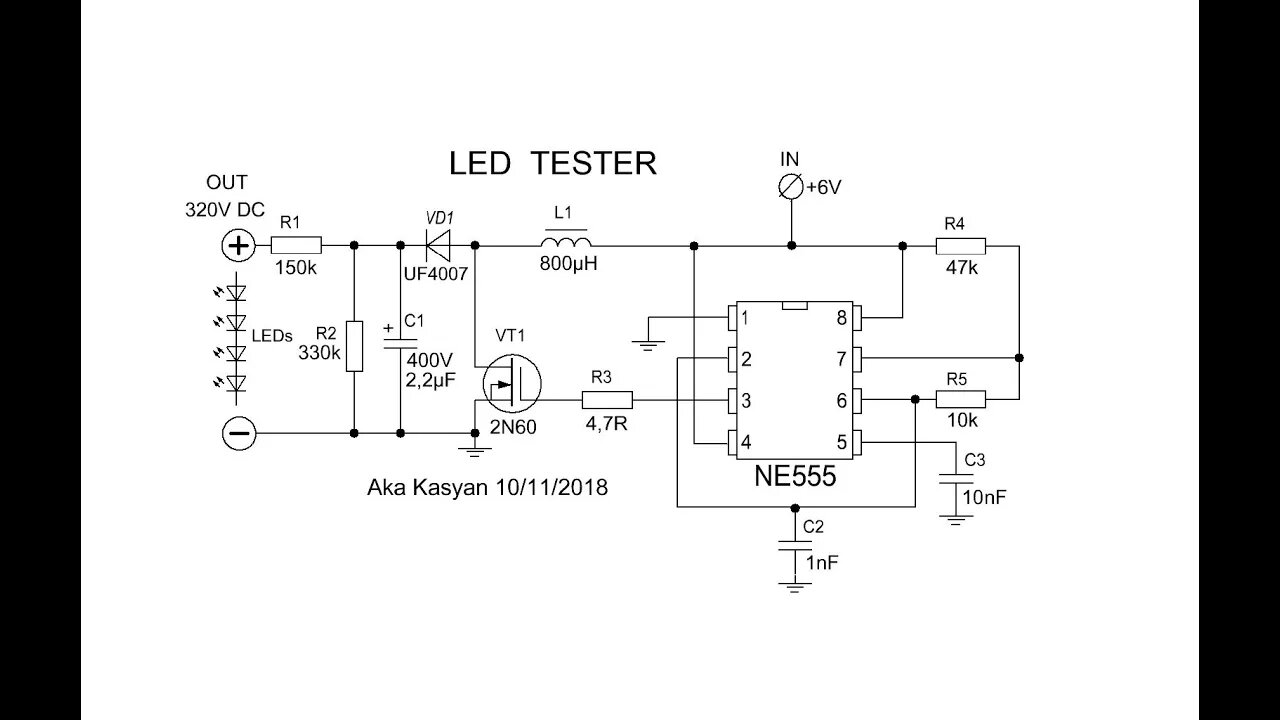 how to make led / tv back-light tester