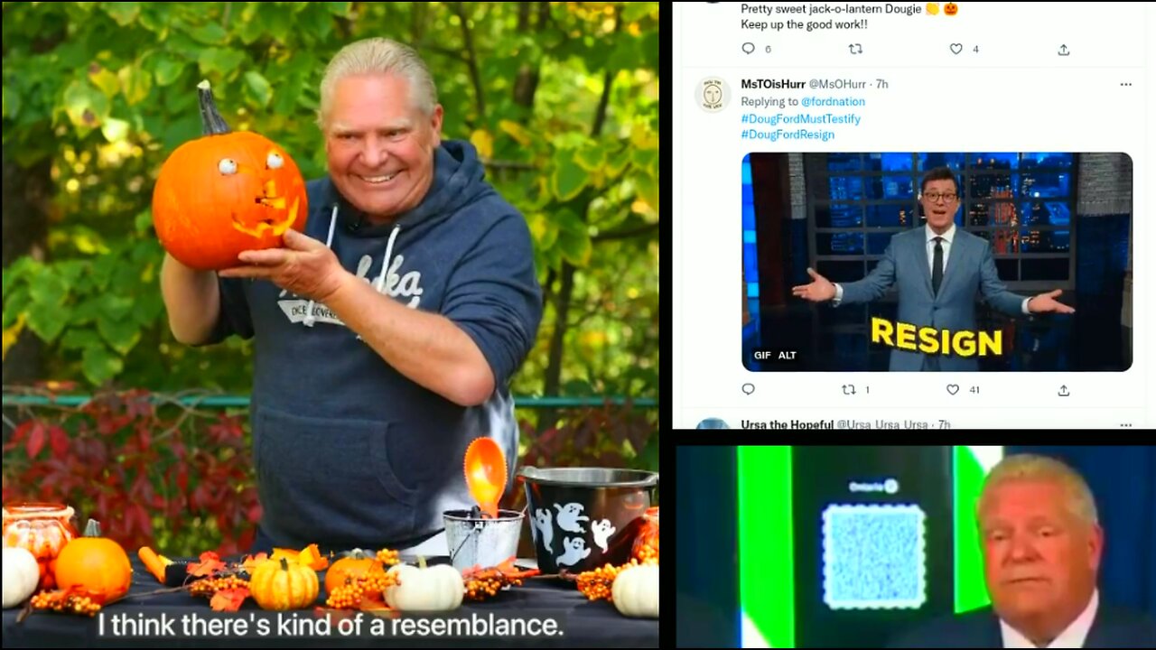 Cheesecake is at it again - This time it's Pumpkins - Twitter Snapshot - Oct 31-22 -Doug Ford