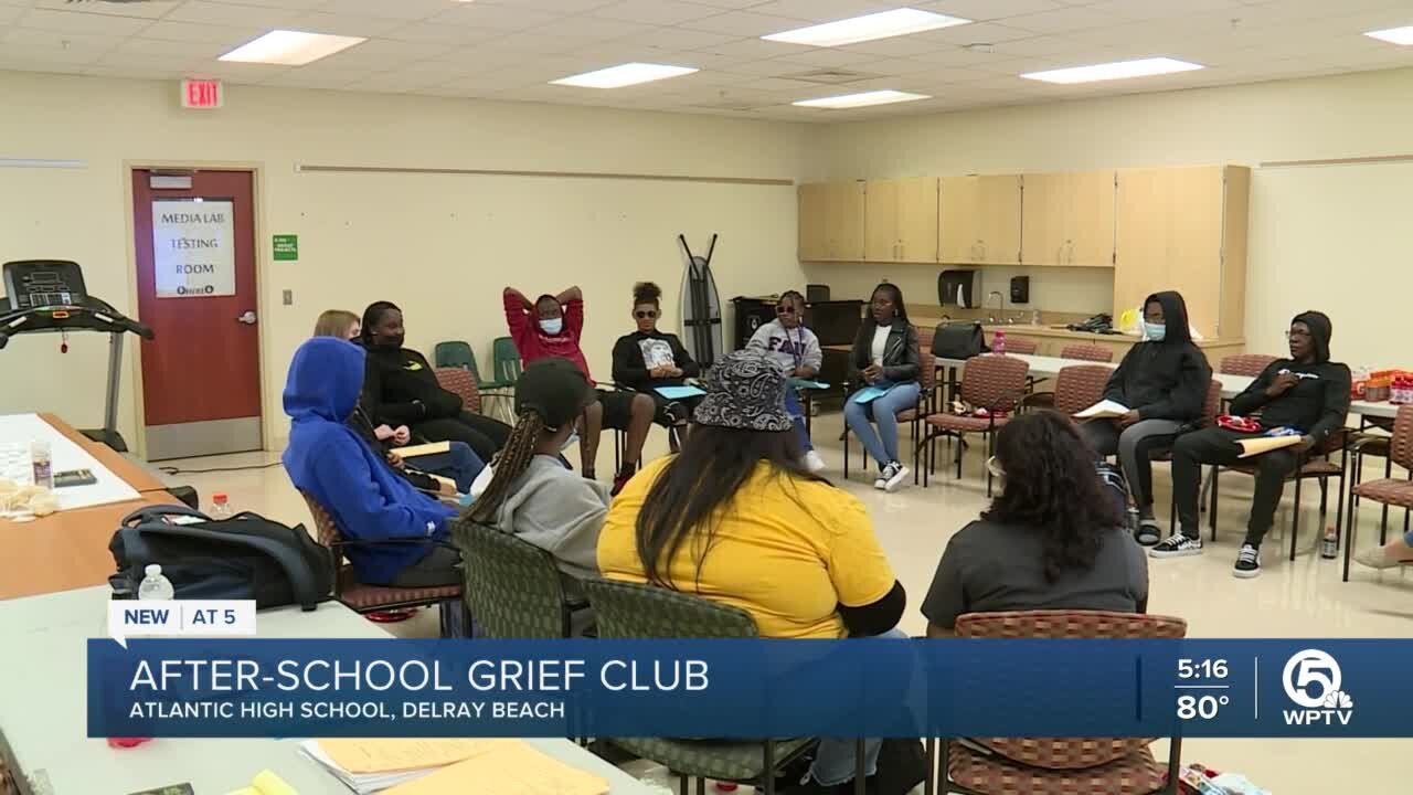 After-school club allows Palm Beach County students who've lost parent to support one another