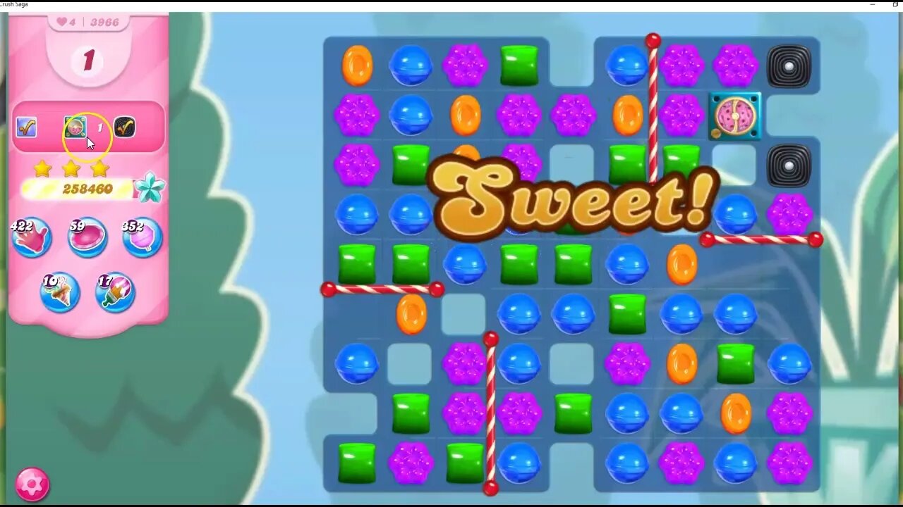 Candy Crush Level 3966 Talkthrough, 35 Moves 0 Boosters