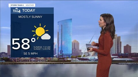 Sunny Friday, chance for rain Halloween weekend