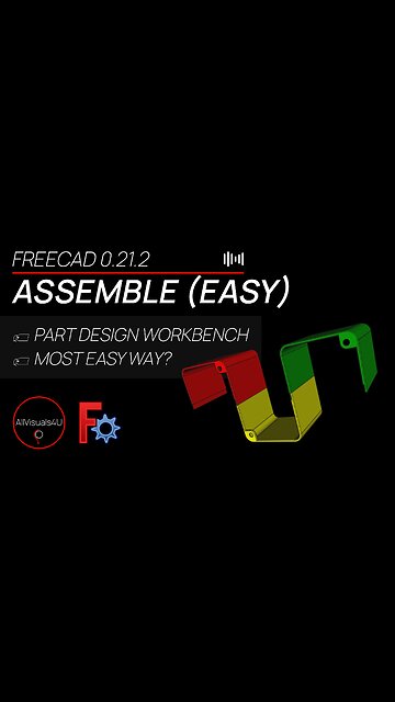 🔴 Most EASY Way To Assemble? - FreeCAD Assembly Tutorial - FreeCAD Part Assembly - FreeCAD Move Part