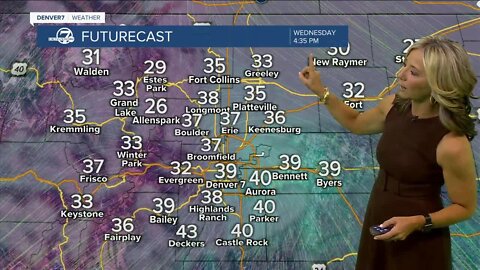 Another cool and cloudy day across the Denver metro area