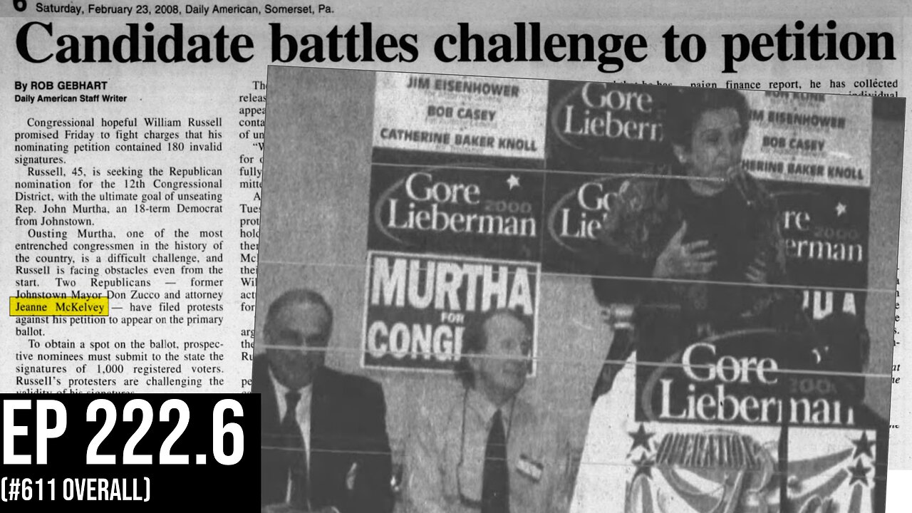 Ep 222.6 - Windber lab - the 2000 election connection, and why it matters