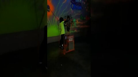 Mari goes on the swing at JJ Jump