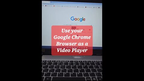 Use google chrome as video player #shorts #youtubeshorts