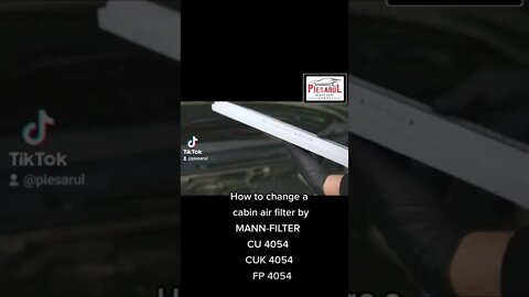 How to #change a #cabin #air #filter by #MANN-FILTER #CU4054 #CUK4054 #FP4054 #piesarul