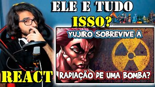 YERIK REACT - YUJIRO SOBREVIVE A RADIAÇÃO NUCLEAR? - EXPLICANDO BAKI l KMG ANIMES