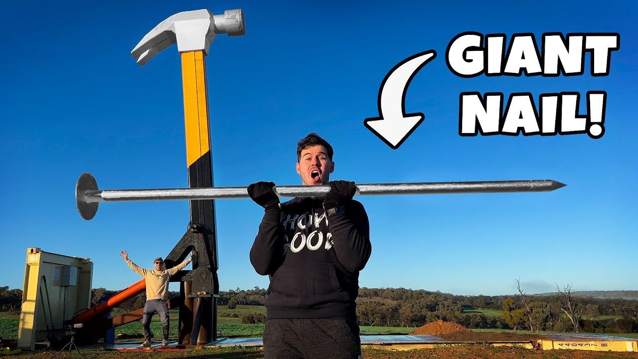 Worlds Largest HAMMER Vs. Worlds Largest NAIL!