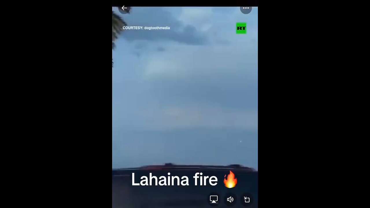 Strange Thing Recorded in Sky Before Lahaina Fires