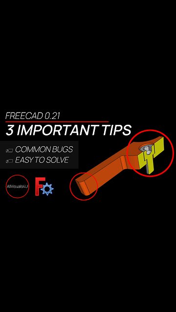 😡😃 3 Common FreeCAD Bugs You Can Solve EASILY - FreeCAD For Beginners - Learn CAD Online