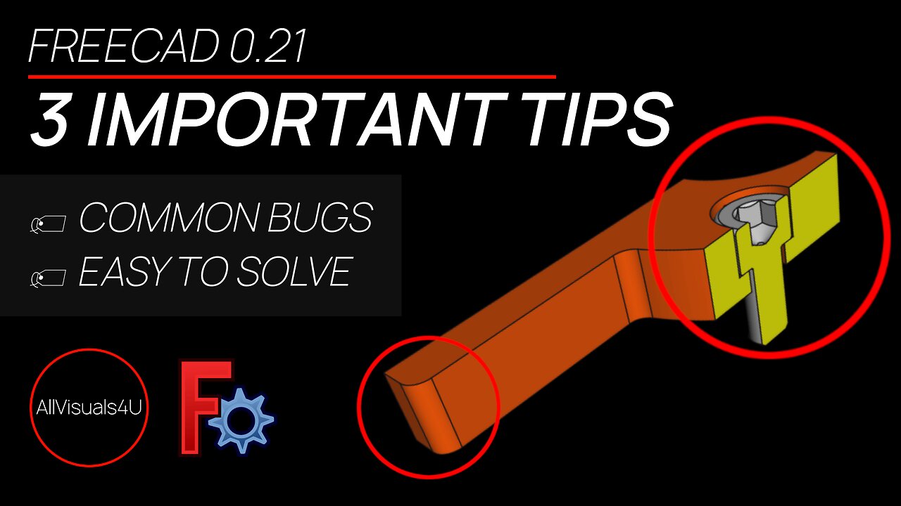 😡😃 3 Common FreeCAD Bugs You Can Solve EASILY - FreeCAD For Beginners - Learn CAD Online