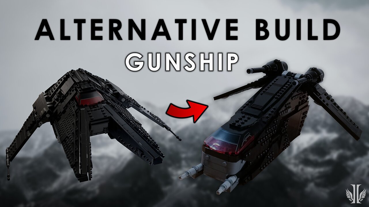 Lego GUNSHIP Alternative Build from Inquisitor Transport Scythe (75336)