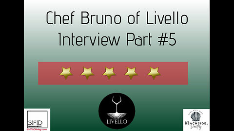 Who’s at The Chef’s Table with Chef Dan? Chef Dan Welcomes Chef Bruno to The Chef's Table! Part V
