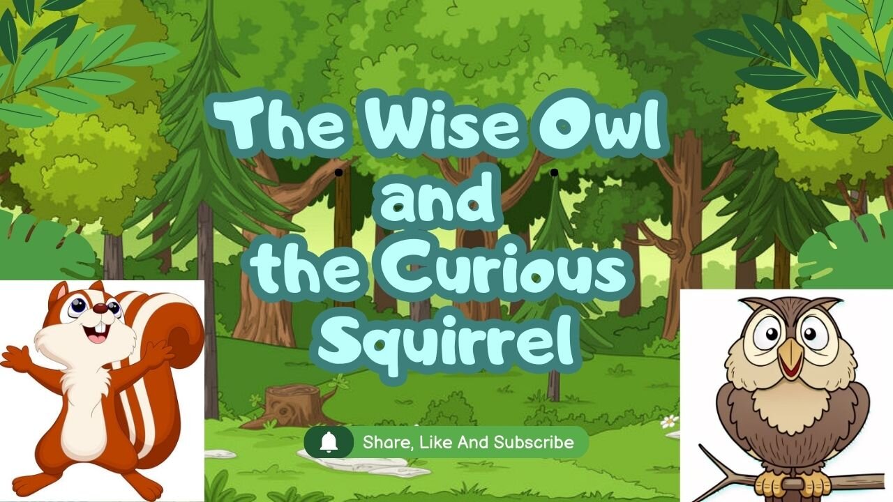 The Wise Owl and the Curious Squirrel - A Wisdom, Kindness, and Compassion Tale