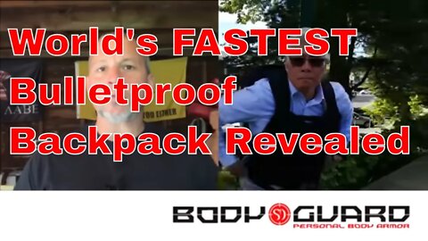 World's Fastest Bulletproof Backpack converts into Bulletproof Vest in a Second