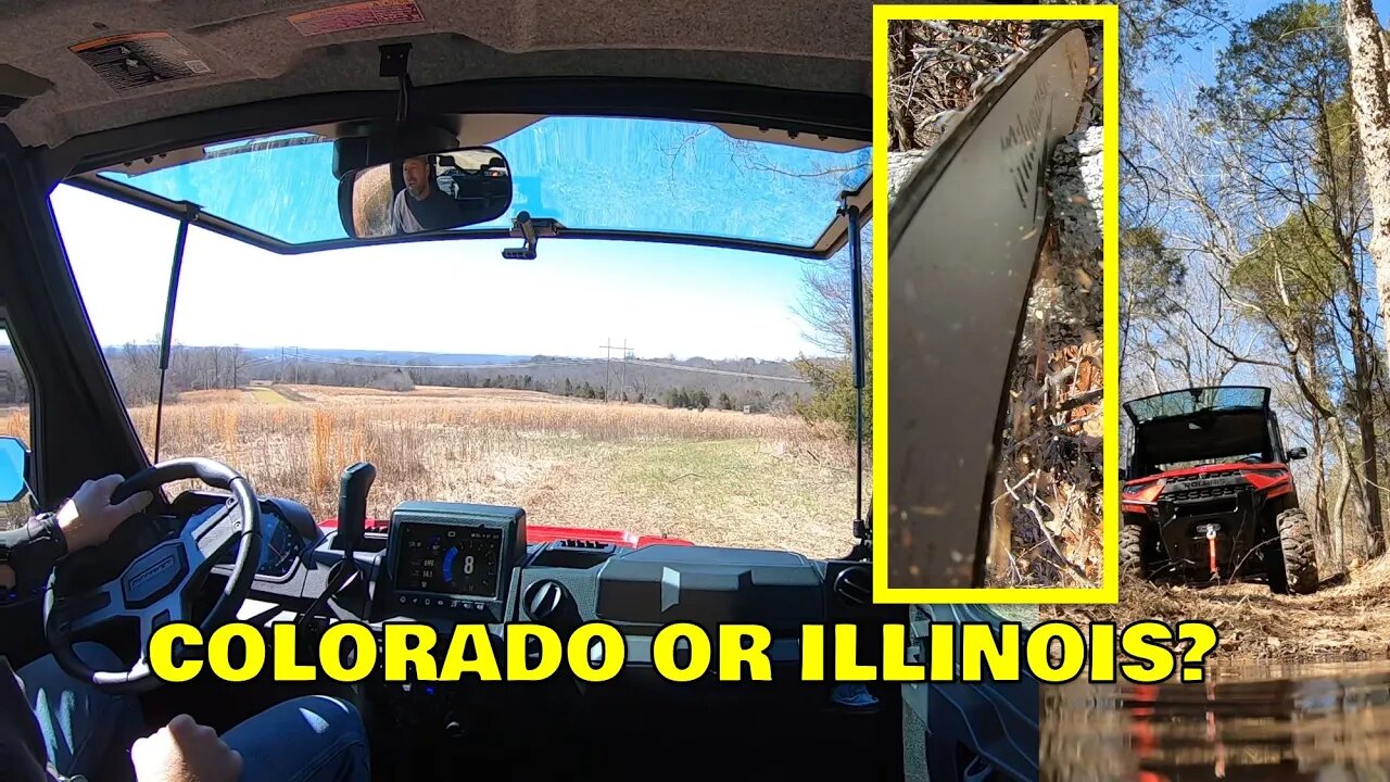 55 and sunny! Beautiful day for a Polaris Ranger Ultimate ride, a chain saw & fresh air!!