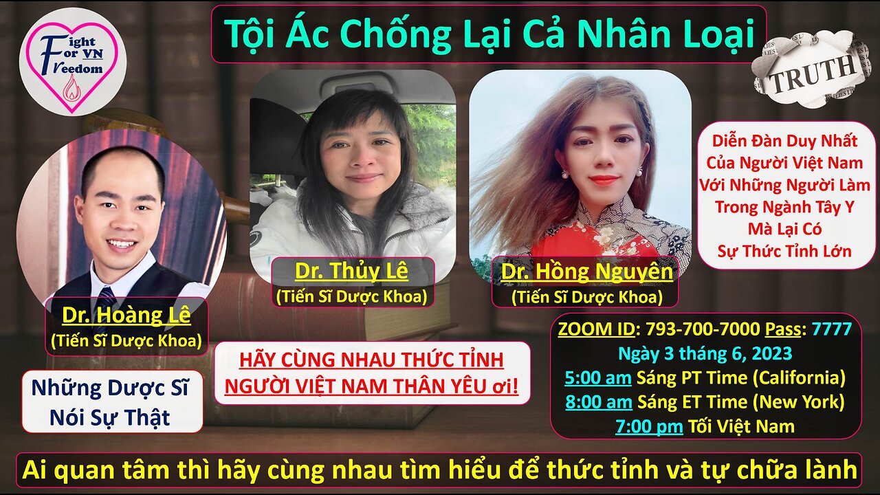 VIDEO 14 - DIỄN ĐÀN DƯỢC SĨ CÔNG BỐ COVID-19 VẮC-XIN GIẾT NGƯỜI