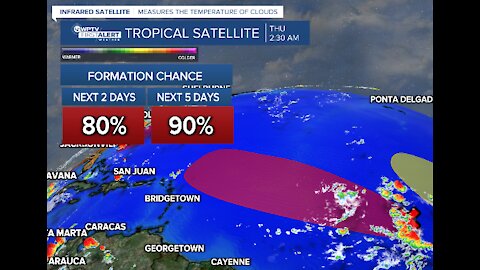 Two tropical waves likely to develop this week as a third moves into the Atlantic