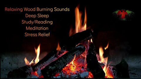 Relaxing Wood Burning Sounds. |Camp Fire |Night Insects |Deep Sleep|Study|Stress Relief|Meditation|