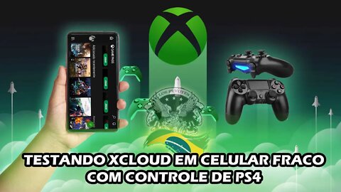 COMO JOGAR XCLOUD NO CELULAR ANDROID COM CONTROLE DE PS4