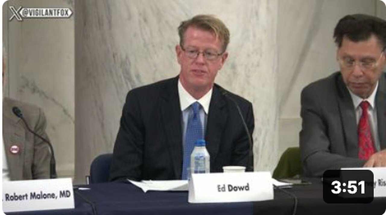 "You Can't Hide the Dead Bodies" - Edward Dowd Testifies on Excess Deaths