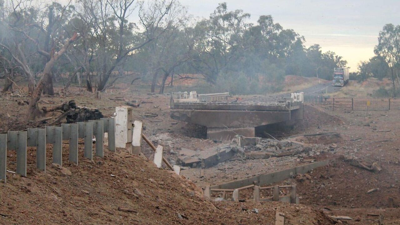 Bakers Bend - Short Video - Fertiliser Explodes in Outback QLD