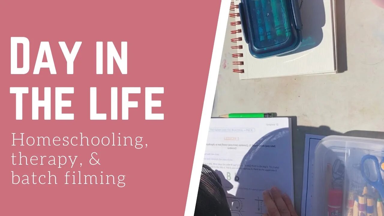 Day in the life - homeschooling, errands, & batch filming