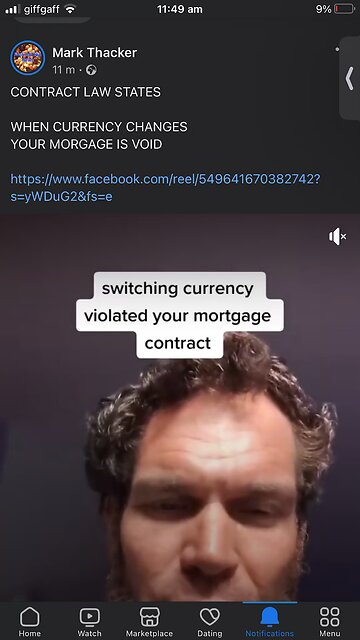 Mark Thacker : when currency changes your mortgage is VOID