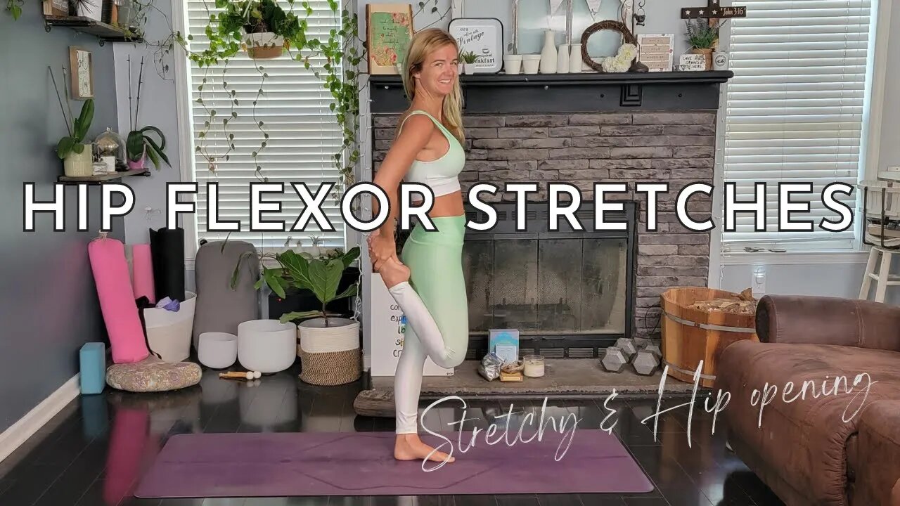 Hip Flexor Stretches | Front Body Deep Stretch | Yoga with Stephanie