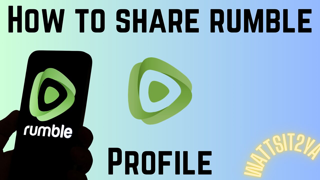 How to Share Rumble Profile