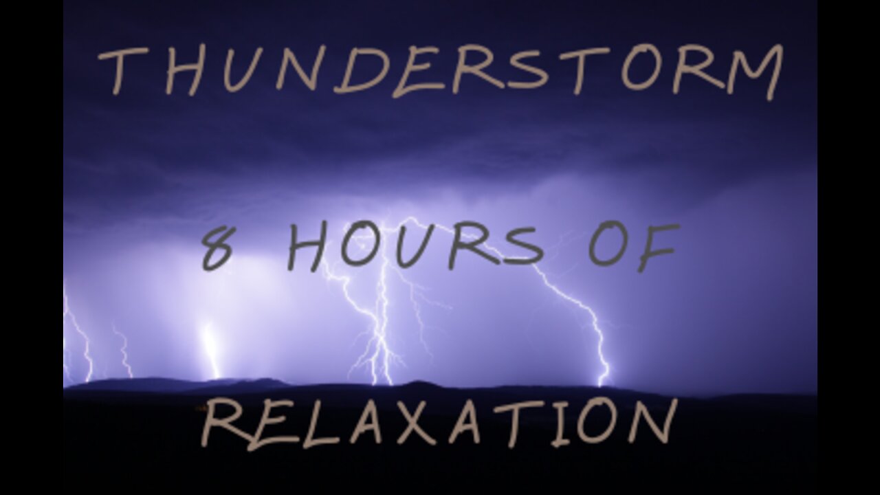 Thunderstorm Black Screen 8 hours of relaxing sleep sounds